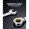 24-Piece Combination Ratcheting Wrench Set SAE Metric Cr-V Steel Organizer