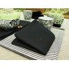 Set of 12 Napkins Black Linen Lucia
