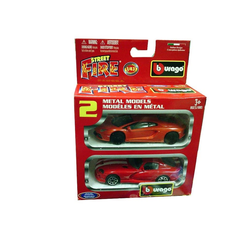 BBurago 18-30002 - Street Fire 1:43 Geschenkset 2er (sortiert)