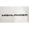 Toyota OEM 3PC Gloss Black Rear HIGHLANDER XLE AWD Letter