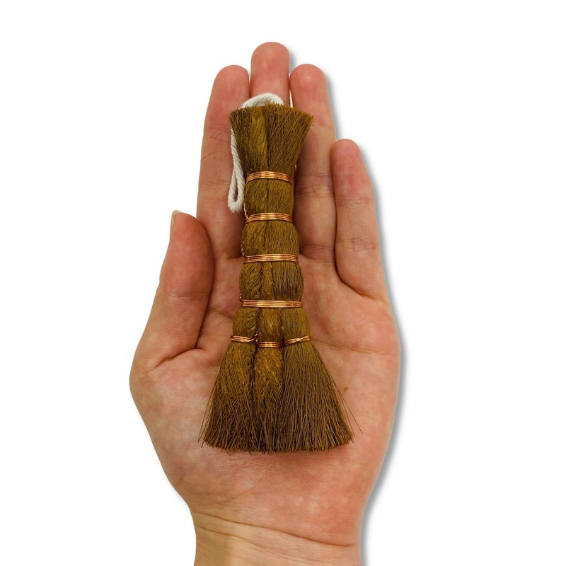 KAKURI Bonsai Broom Brush Small 4.3" Professional Gentle Small Broom,
