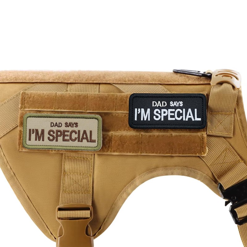 2 Pcs Dog Patches,Dad Says I'm Special Tactical Patch, Funny