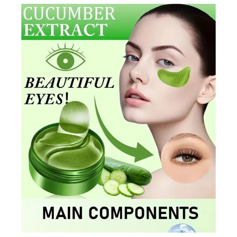 60 Parches Oculares Té Verde Reafirmantes Anti Ojeras