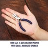LEONTOOL Mini Nylon Jaw Pliers 3.5-Inch Flat Nose Pliers with