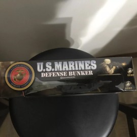 Excite U.S. Marines Defense Bunker Play Set Action Figure Gear Semper Fi USMC