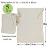 Freletry Drawstring 100% Cotton Muslin Bags Reusable Storage Bag for