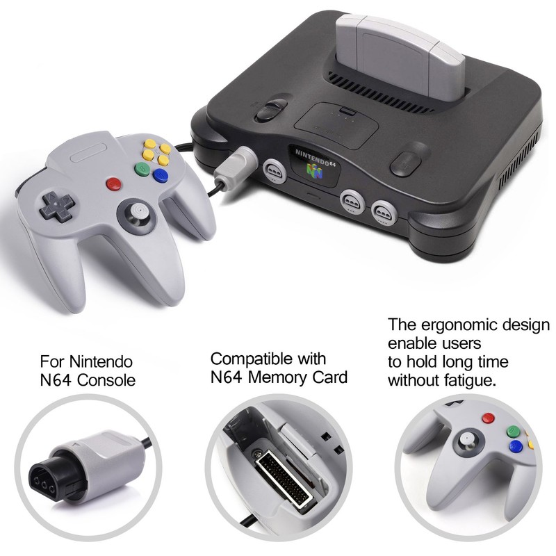 miadore Retro Wired Controllers for N64 Console, Classic Controller Joystick
