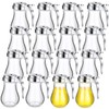 16 Pack Syrup Dispensers Honey Pot Glass Jar for Maple
