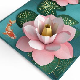 Lovepop Koi Fish and Lotus Pond Pop-Up Card