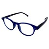 Foster Grant Seren BLU Round Reading Glasses, Blue with Rainbow