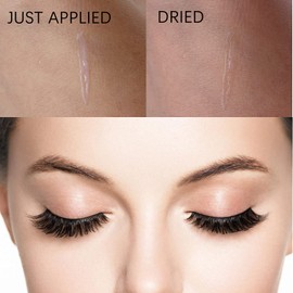 Clear Eyelash Glue Strong Hold Lash Glue Eyelash Adhesive Latex-Free Waterproof False Eyelash Glue Safe Suitable for Sensitive Eyes Eyes Lash Adhesive (0.176oz,Clear* 3Pcs)