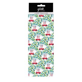 Glick Printed Patterned Luxury Christmas Tissue Paper Driving Home Red Car