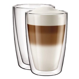 Aqualogis Double Walled Thermal Glass Cappuccino Latte Venice 2 Pack (280ml)