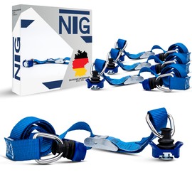 1-12 pieces lashing straps for airline rails with clamping lock and with plastic fitting, lashing rail, DIN EN 12195-2 (1 piece)