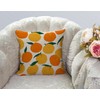 Tomda Cushion Cover Mandarins Oranges Summer Fruits Decorative Throw Pillow