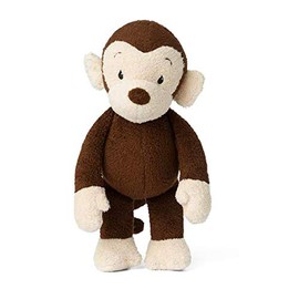 WWF Plüsch WWF00455, Mago, das Äffchen braun 22cm, mit Quietscher, realistisch, Super weiches, lebensecht gestaltetes Plüschtier zum Knuddeln und Liebhaben, Handwäsche möglich