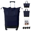 Rolling Duffel Bag with Detachable Wheels & Handle,Expandable Foldable Travel