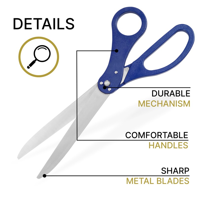 25 Inch Grand Opening Scissors Blue – Blue Scisors 25''