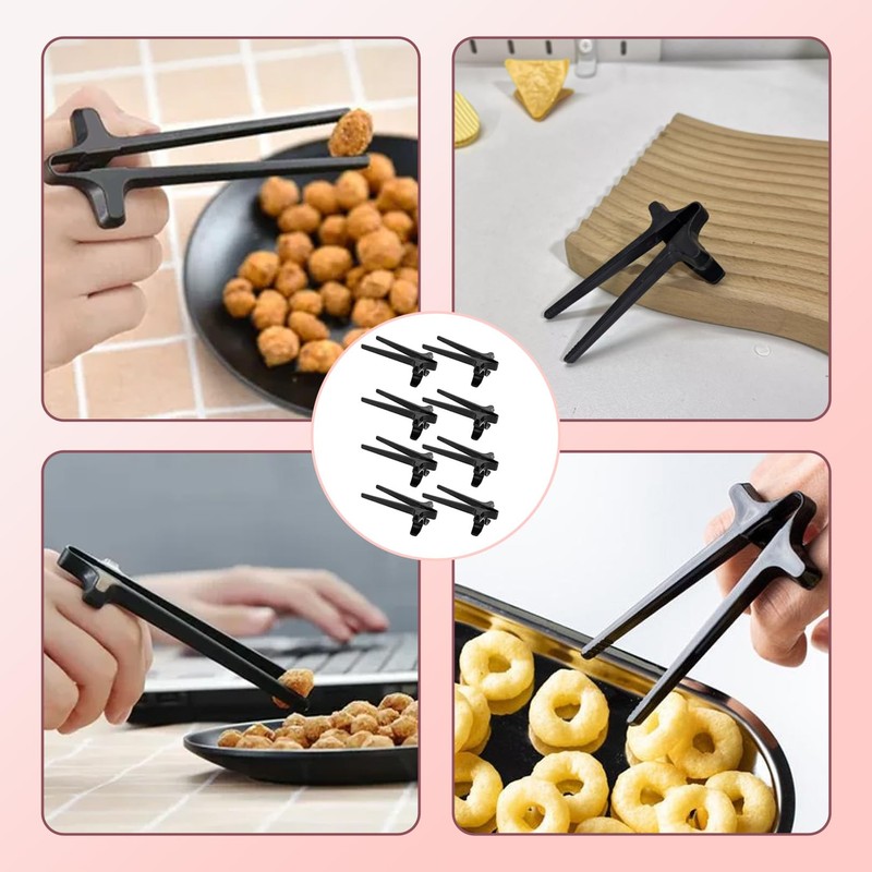 8 Stück Fingerstäbchen für Gamer,Stäbchen zum Essen,Gaming Gadgets,Snack Fingerstäbchen,Hand-Free Snack