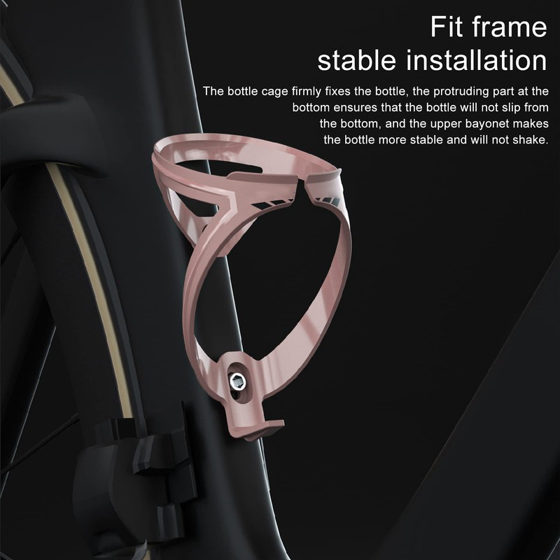 Bicycle Water Bottle Cage Aerodynamic Bicycle Bottle Holder Outdoor Pink