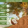HAOVZRI 24" Coco Coir Liners for Planters 2 Pcs, Natural