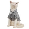 QWINEE Basic Dog Hoodie Sweatshirt Puppy Sweater Warm Cat Costumes