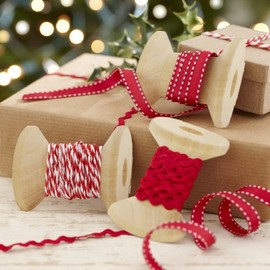 Ginger Ray Christmas Ribbons Kit for Presents with RIC Rac & Butchers Parcel Twine - Vintage Noel