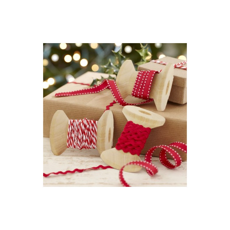 Ginger Ray Christmas Ribbons Kit for Presents with RIC Rac