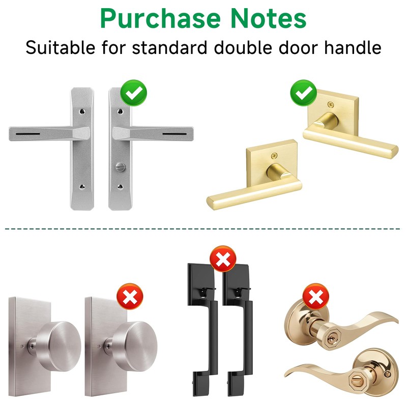 Patio Door Security Lock Internal Door Lock for French Door