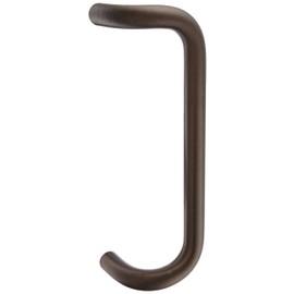 Rockwood BF158.313 Aluminum 90-Degree Offset Door Pull, 1" Diameter x 12" Center-to-Center, Through Bolt Mounting for 1-3/4" Door, Dark Bronze Anodized Finish