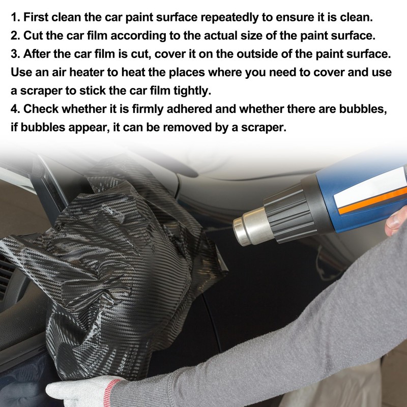 Motoforti Universal Car Wrap Film Vinyl Wrap Cover 3.28 ft