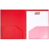 JAM PAPER Heavy Duty Plastic Multi Pocket Folders - 10