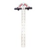 WEITARI Woodworkers Edge Ruler, Thickness 1.5mm Protractor Angle Finder Woodworking