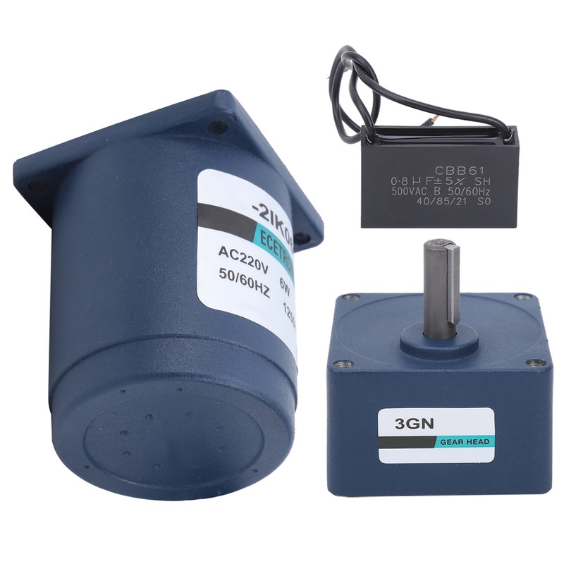 6W Micro Gear Motor AC220V (XD2IK06GNC Fixed Speed Gearbox Capacitance)(75