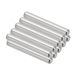 PATIKIL 304 Stainless Steel Dowel Pins 4 x 30 mm, 10 Pack Metal Dowel Pins Shelf Pegs Support Shelves Bunk Bed Fasten Elements Hardware for Furniture Fixing Component Position