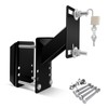 ROBLOCK Lockable Spare Tire Carrier Bracket for Utility Trailer, Powder