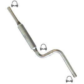 Exhaust Resonator Pipe Compatible for 2001-2006 Chrysler Sebring 2.7L | Stainless Steel | Northeastern Exhaust | Free Clamps Included | Direct-Fit Replacement