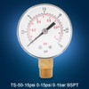 Meiyya Mini Low Pressure Gauge, 0-15 psi/0-1 bar, Dual Scale
