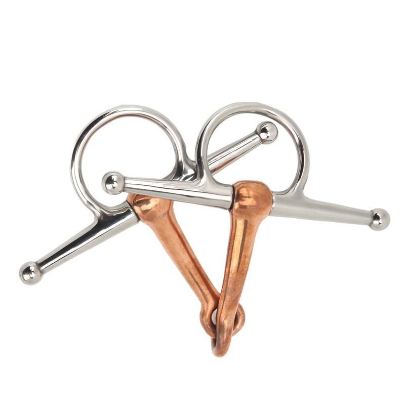 Horse Full Cheek Snaffle Stainless Steel Ring Snaffle Bit for