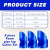 Lagging Cutting Tool 3PCS,Pipe Insulation Cutter Guide for 15mm,22mm,28mm Copper