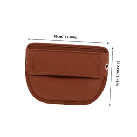 ULTECHNOVO PU Car Seat Gap Filler Organizer Durable Interior Storage Box for Phones Wallets Keys Effortless Installation Compact Design for Comfortable Driving