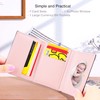 conisy Cute Slim Womens Leather Wallet,Small RFID Blocking Trifold Wallets