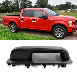 Moonlinks 1PCS Compatible with Ford F150 Door Handle Exterior,2015-2020 F150 Front/Rear Passenger Right Side Door Handle Replacement,Smooth Black(14603671/FL3Z1522404CAPTM)