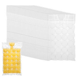 Disposable Ice Cube Bags, 30 Pack 720 Pieces Ice Cube Bags, Self-Sealing Ice Cube Bags, Stackable Easy Release Ice Cube Mold Trays, for Cocktail Food Wine Homemade Drink, Transparent