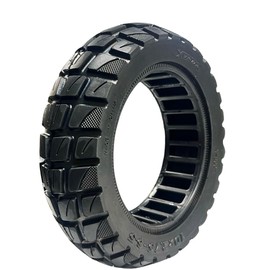 Size 10x2.75~70/65-6.5 Airless Solid Scooter Tire – Never Flat, Non-Puncture Tubeless Replacement for Max3, Evercross H5, Hover, and More