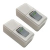 Powice 2 x White Middle Switch 10 A250 V, with