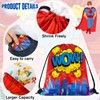 Kajaia Hero Party Favors Bags Comic Heroes Drawstring Backpacks Goodie