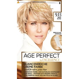 L'Oréal Paris Excellence Age Perfect Colouration 9.13 Beige Blonde Pack of 3