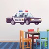 Police Car Artwork Vinyl Wall Decal - 911 Emergency Vehicle