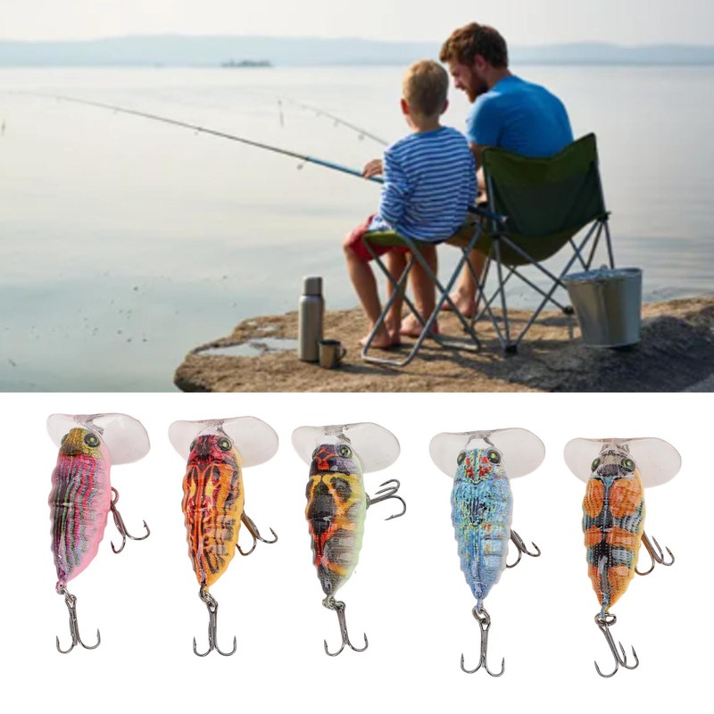 Cicada Fishing Lures Life Like Swimbait Fishing Bait Set with